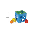 Funskool Giggles 2In1 Toddle Shape Sorting Cube And Aeroplane Pull Along Toy