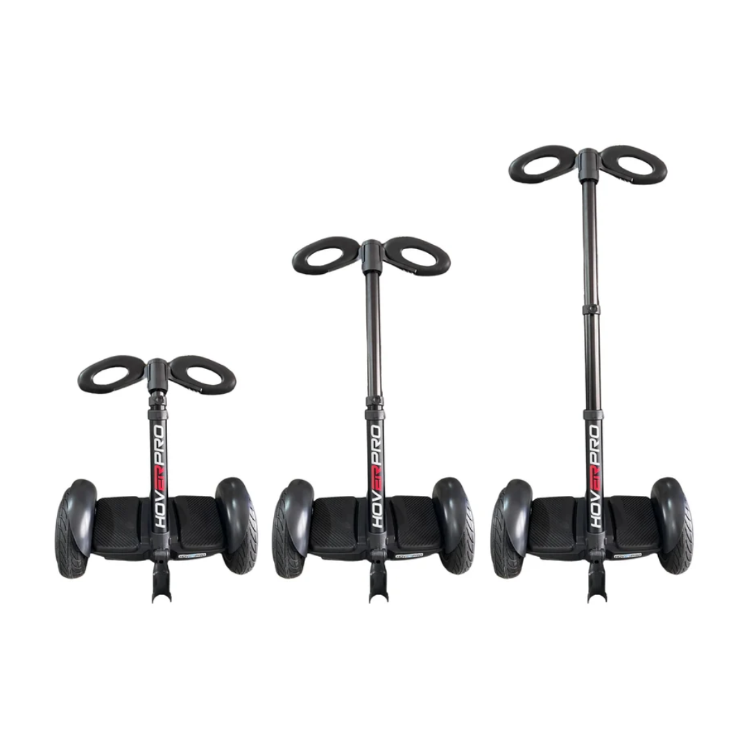 Hoverpro Self-Balancing Scooter with Adjustable Handle Bar – Black Hybrid Duo Miniseg Black with Handle Hoverboard