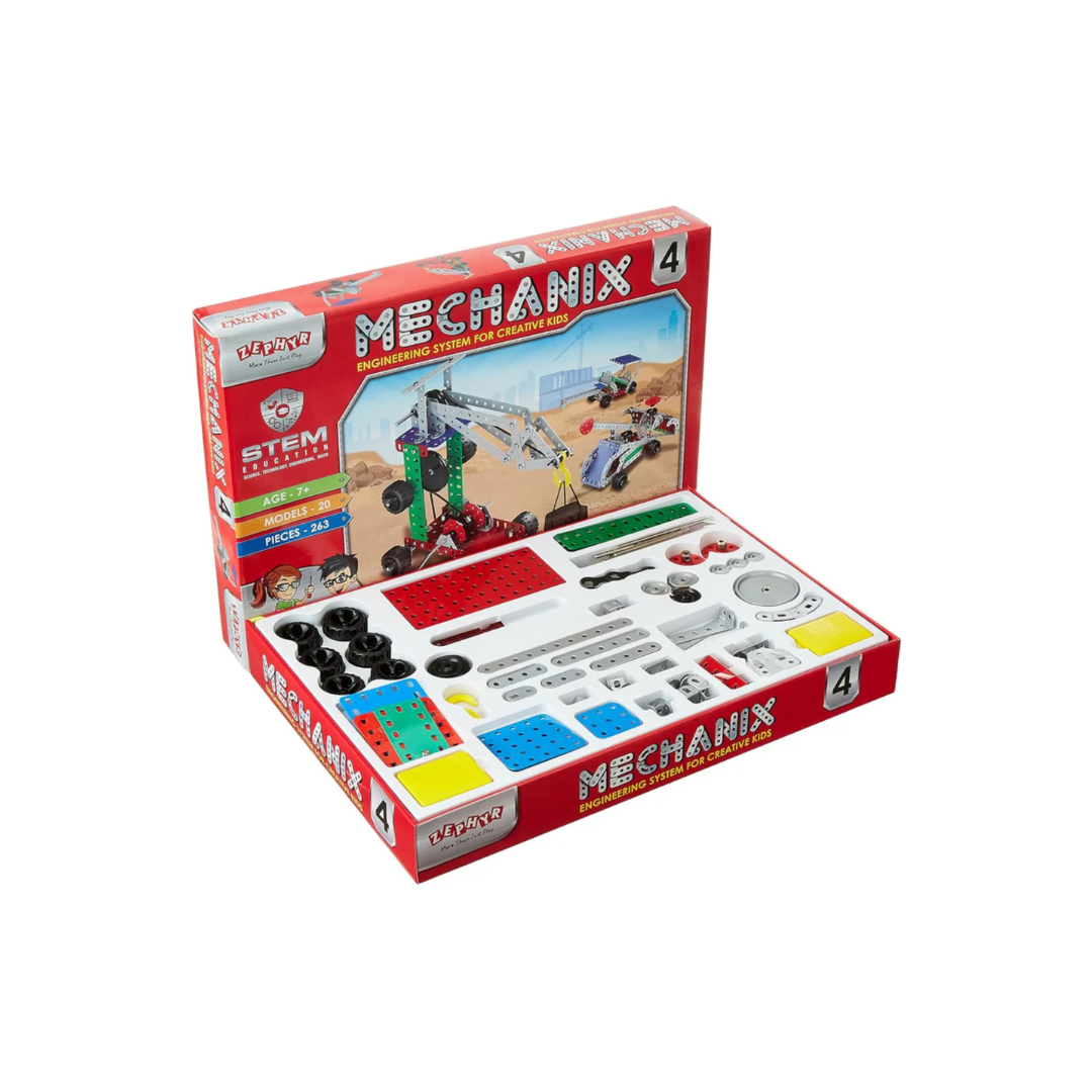 Zephyr Mechanix-4, DIY STEM Toy, Building and Construction Set