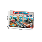 Luxury Funny Worlds Track City Railway Train Set, DIY Building Track
