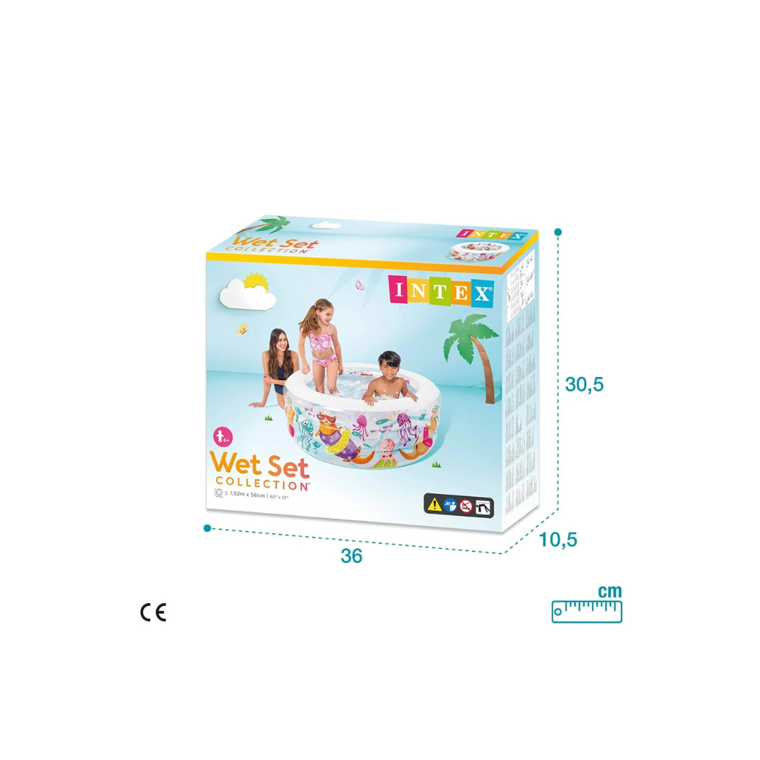 Intex Aquarium Pool, Multi Color (58480) 60x22 inch