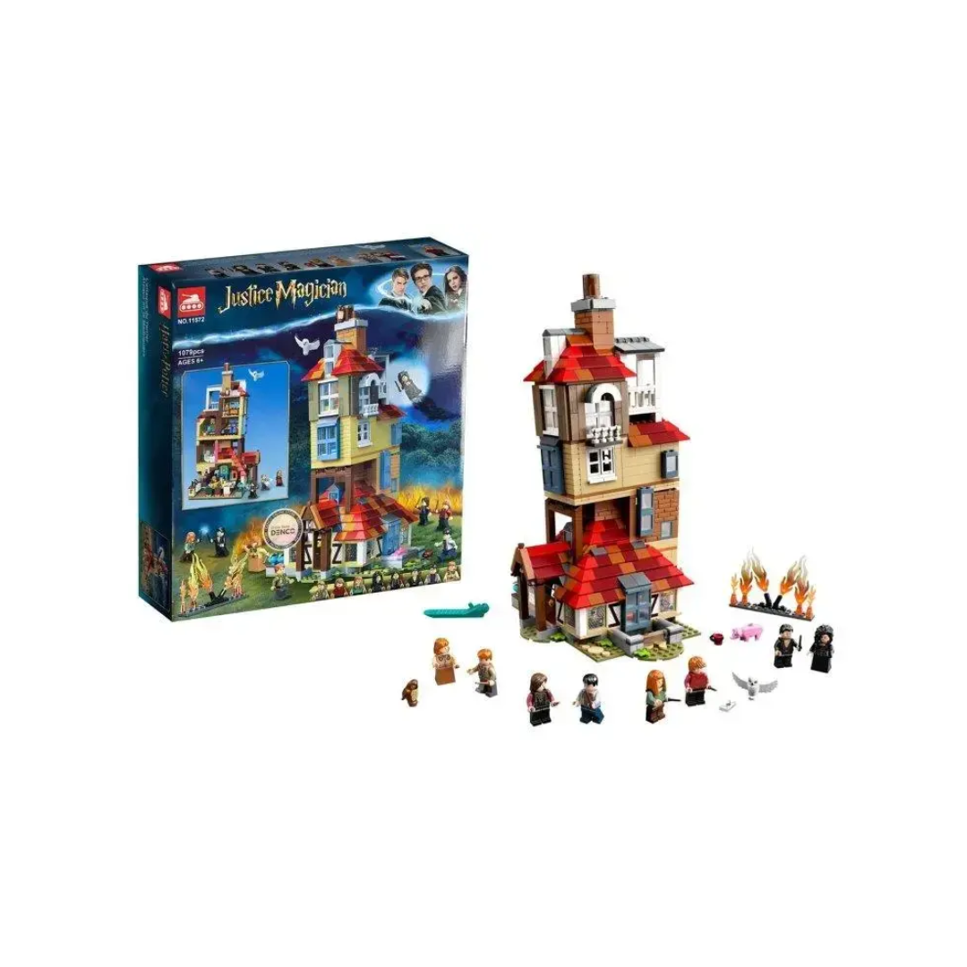 Magic Wizard House Building Blocks Set 1079 Pieces Fantasy Castle Construction Toy Ages 6+
