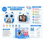 Kids Instant Print Camera with 2.4" IPS Screen – Cute Camera for Kids assorted color