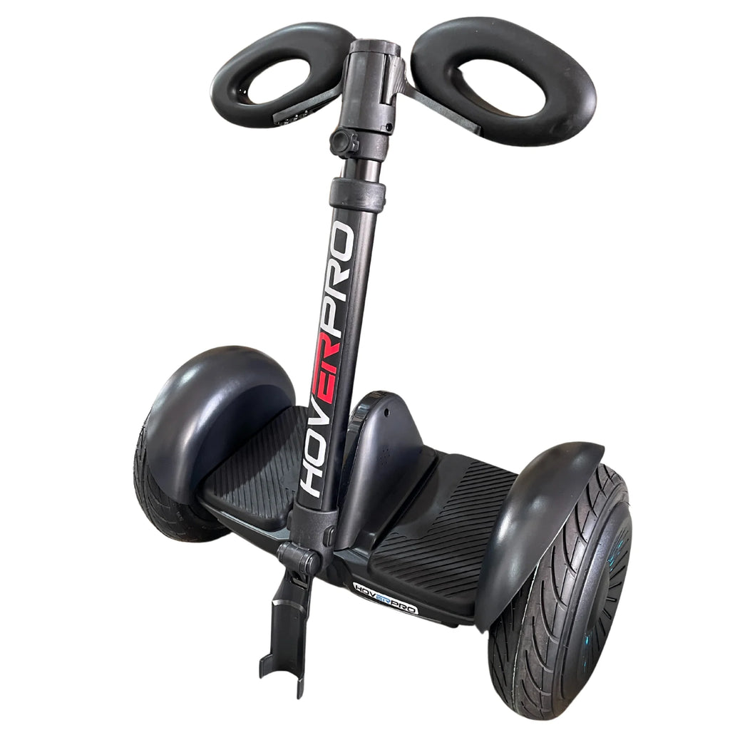 Hoverpro Self-Balancing Scooter with Adjustable Handle Bar – Black Hybrid Duo Miniseg Black with Handle Hoverboard