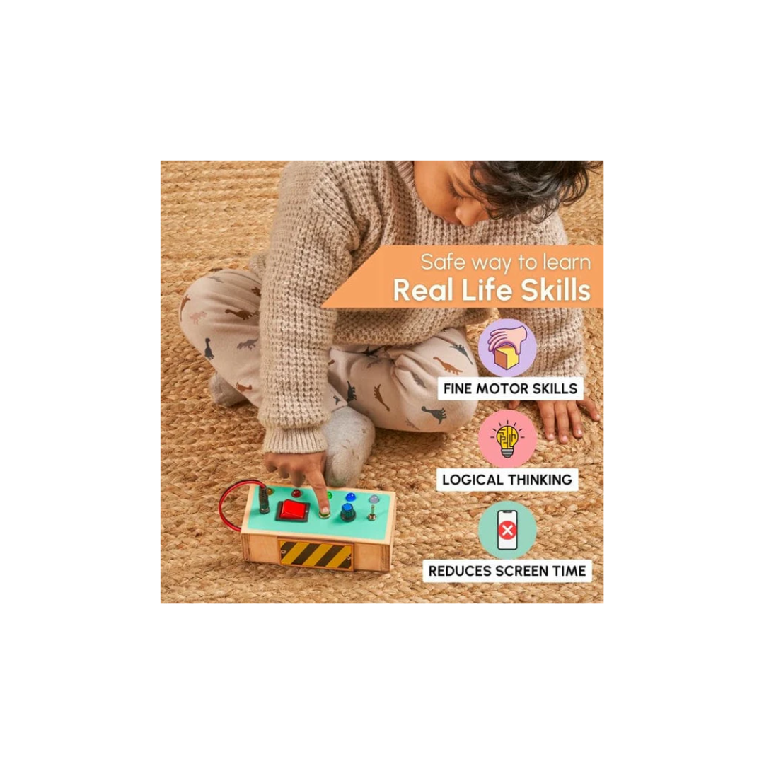 Curious Cub Montessori Busy Board For Toddlers