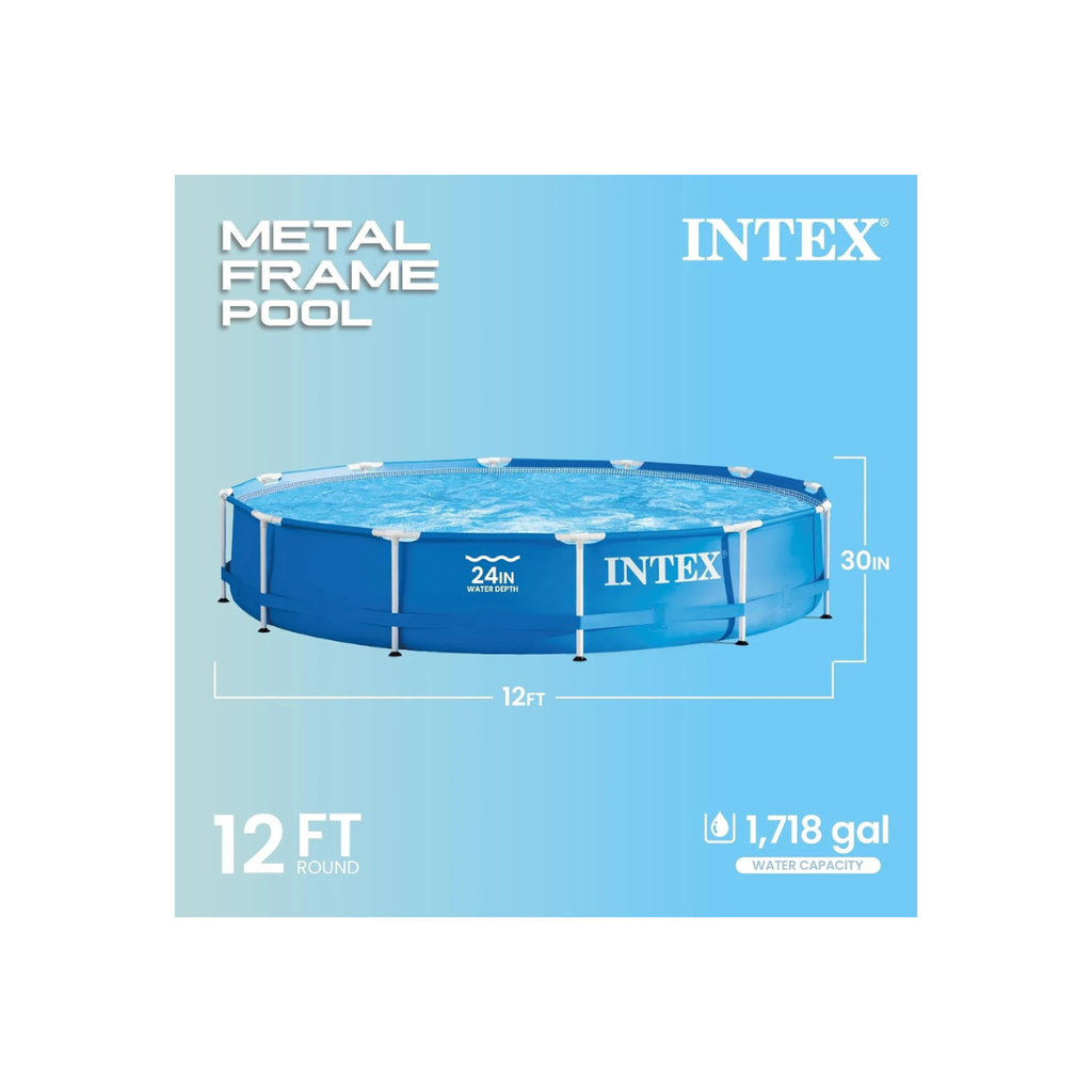 Intex 28210EH 12 Foot x 30 Inch Above Ground Swimming Pool