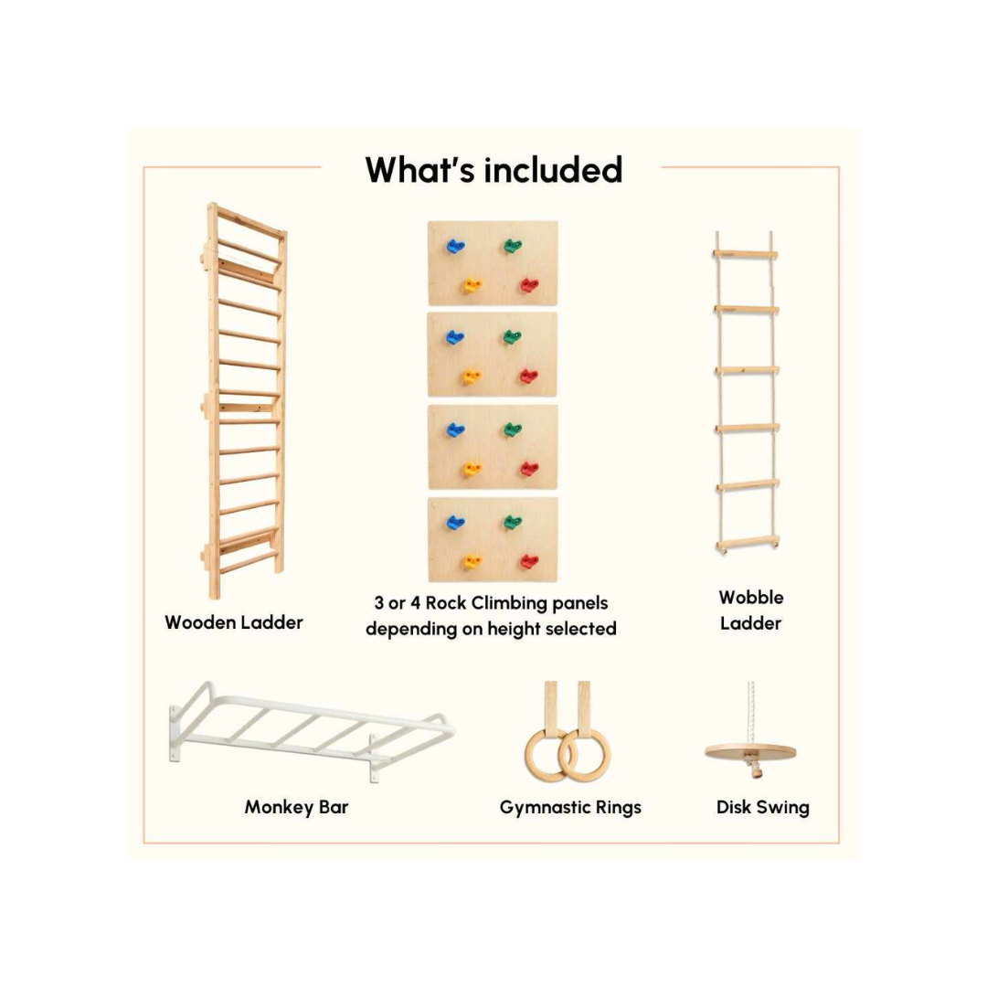 Curious Cub Space Saver Jungle Gym 3 (9 Feet )
