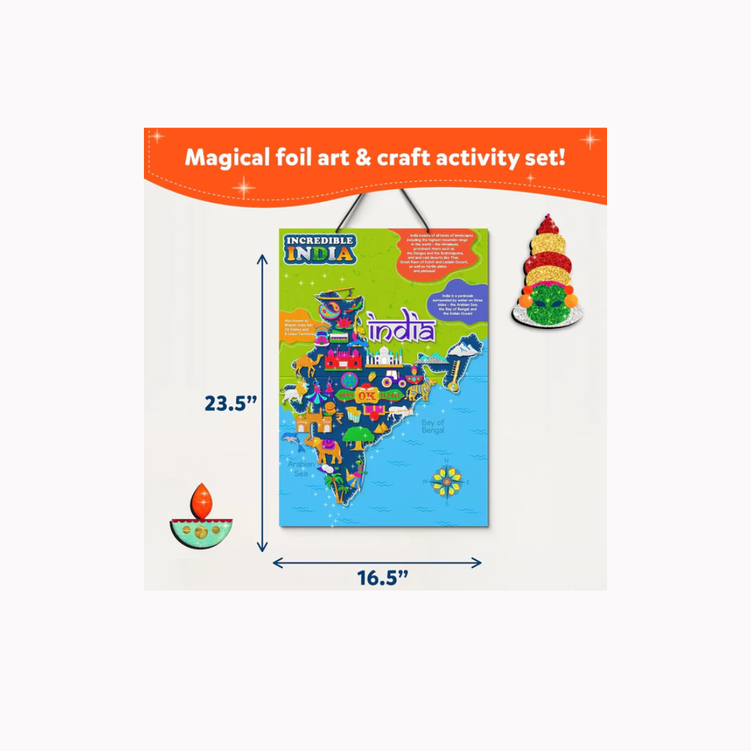 Skillmatics Foil Fun Incredible India DIY Creative & Educational Activity Kit