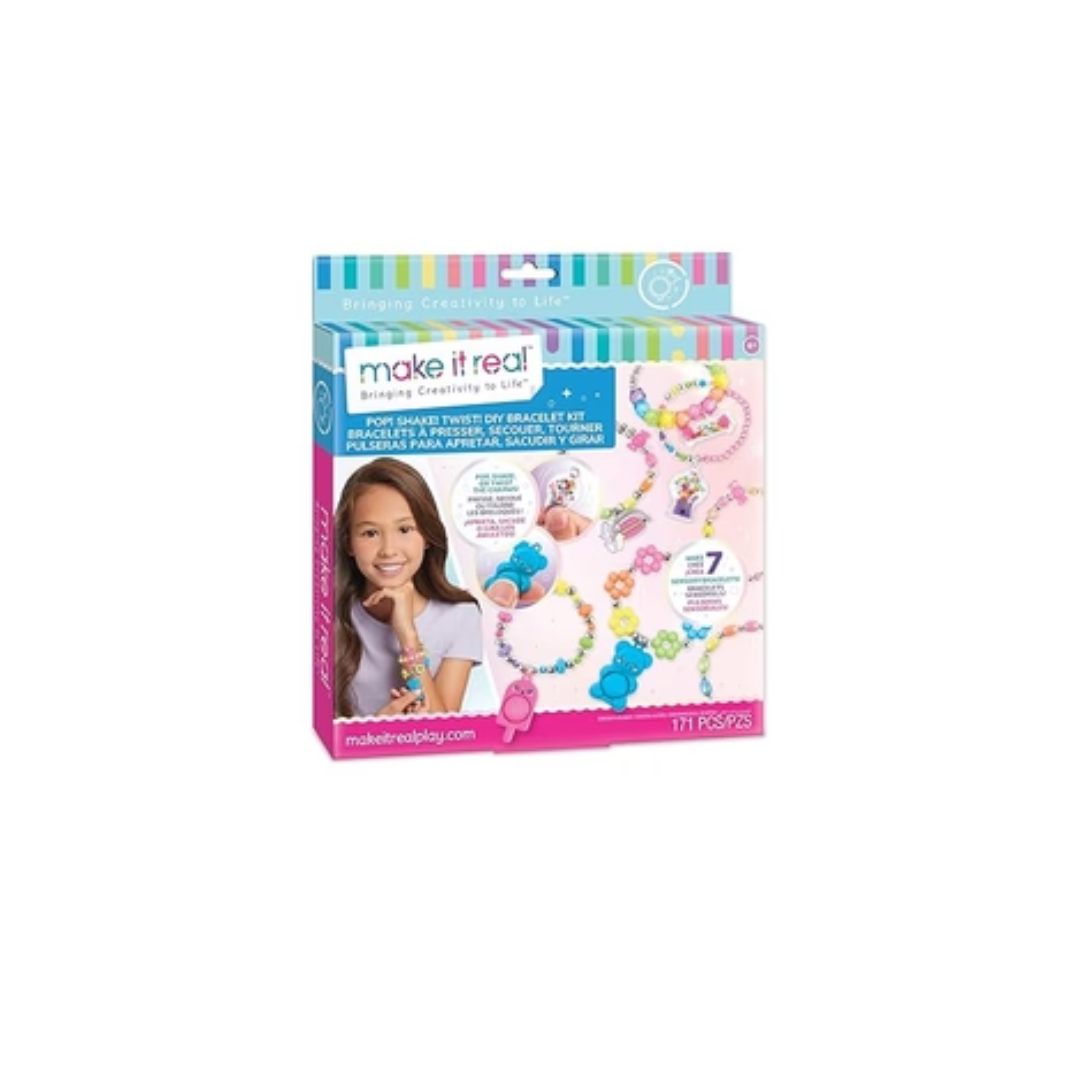 Make It Real DIY Toys Set - Pop! Shake! Twist! DIY Bracelet Kit