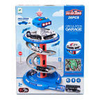 Six-Six-Zero 26 PCS Police Circulation Garage Playset with 3 Alloy Cars