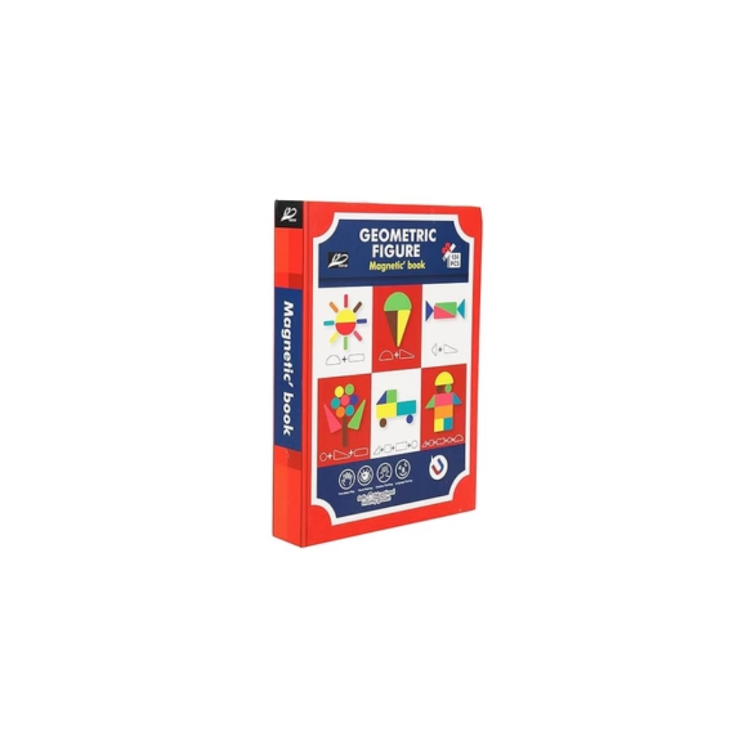 Rainbow Toys Geometric Shape Puzzle Game | Geometric Figure Magnetic Pattern Blocks Game