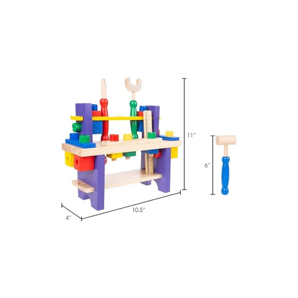 Rainbow Toys Wooden Tool Set