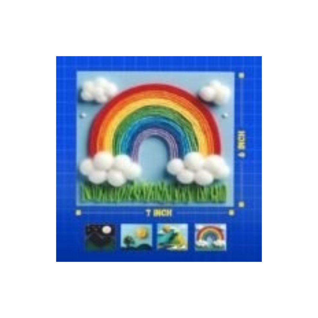 Kreeda Sand Art & Wool Art DIY Mess Free Craft Kit