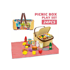 Rainbow Toys Kitchen Picnic Basket Play Set 24 pcs