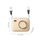 Rainbow Toys Mini Haletr Fan Portable Hands-Free Personal Fan USB Rechargeable Camera Shape Fan asoorted Color