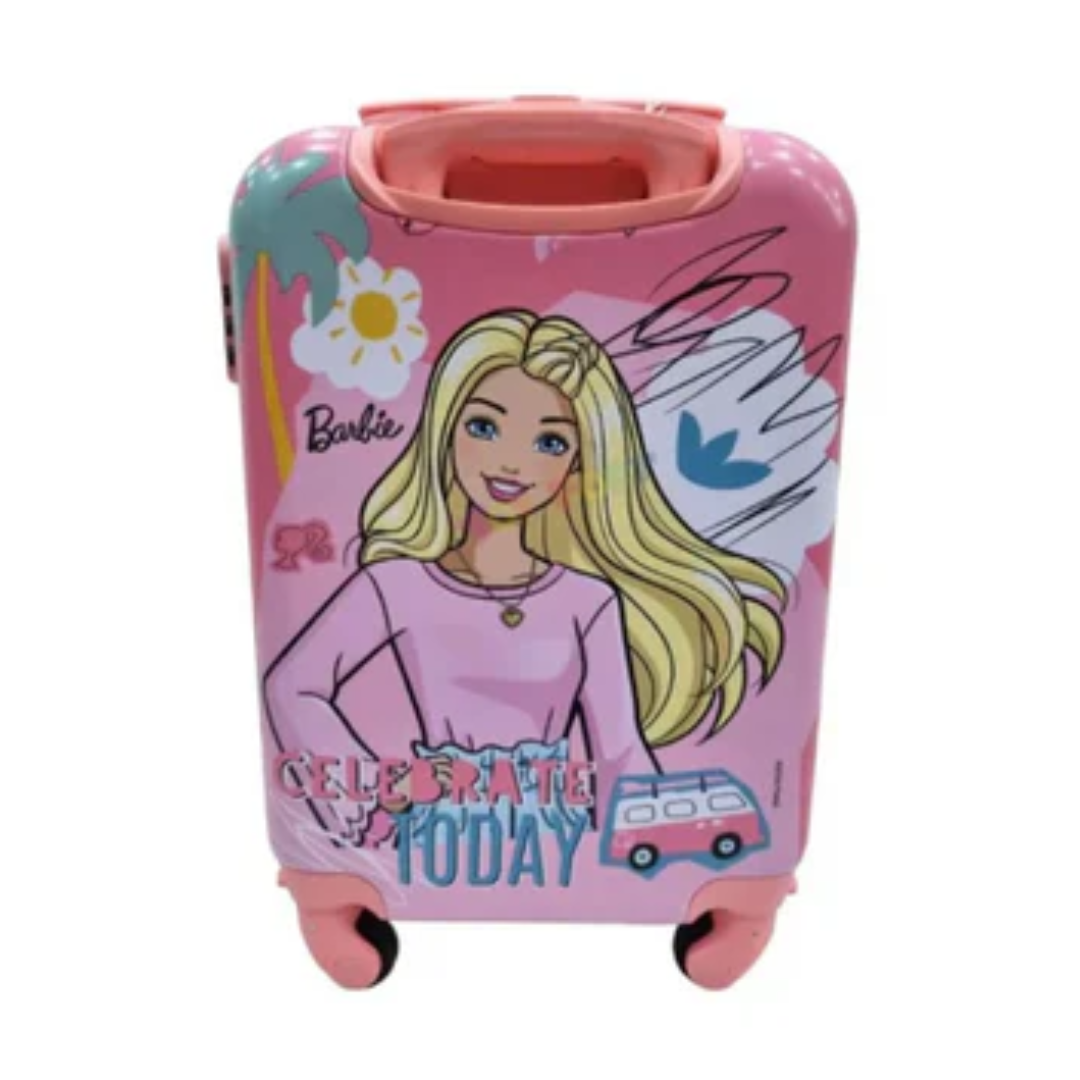 Striders Hard Luggage Trolley Bag Barbie 18 Inch