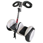 Hoverpro Self-Balancing Scooter with Adjustable Handle Bar – White Hybrid Duo Miniseg White with Handle Hoverboard