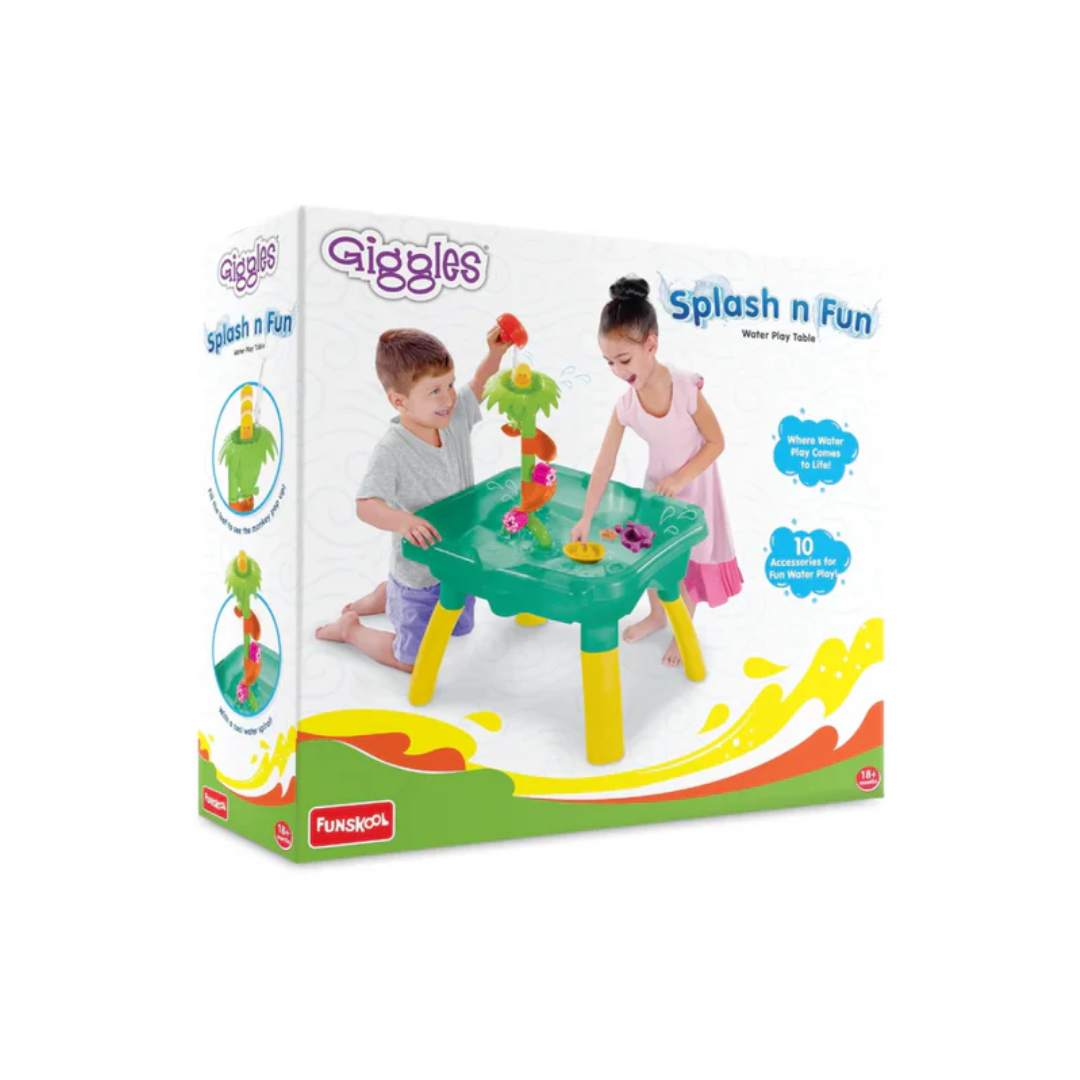 Funskool Giggles Splash n Fun Water Play Table, 10 Accessories for Water Fun Play