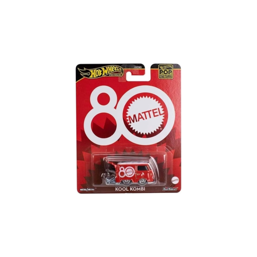 Hot Wheels Toy Van, Premium Mattel 80th Volkswagen Kool Kombi
