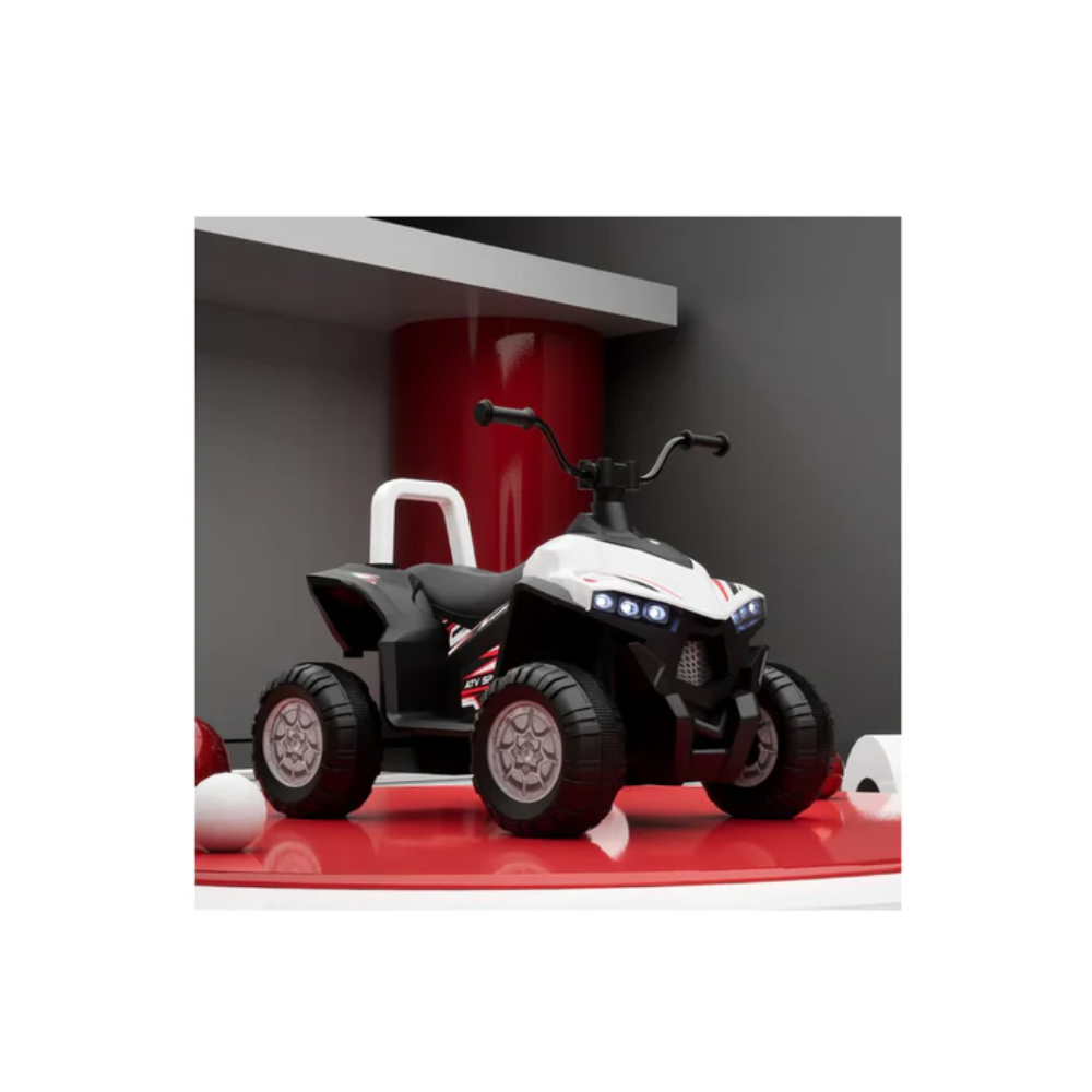 Formula Fun TurboTrek Battery Operated ATV Quad-Bike White