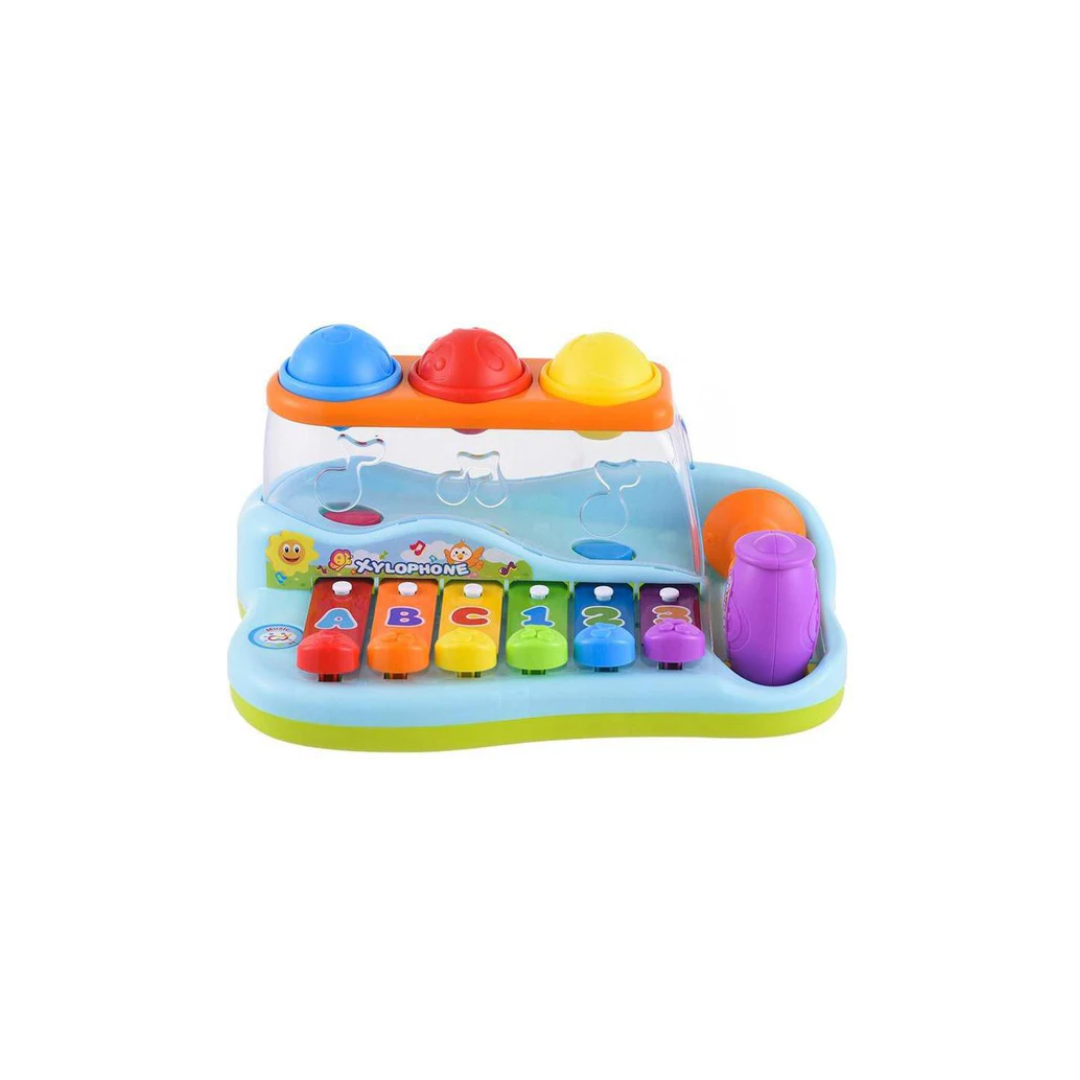 Hola Xylophone Pop N Play Music Center for kids Toddler  (Multicolor)
