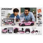 Rainbow Toys Racing Remote Control Stunt Car with Double Spray & Colorful Lights – Pink