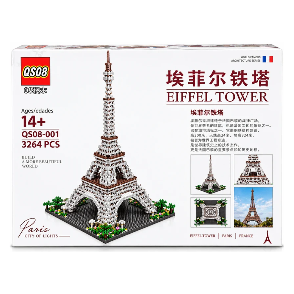 QS08 Eiffel Tower Building Blocks Set – 3000+ Pieces Blocks Model 70789