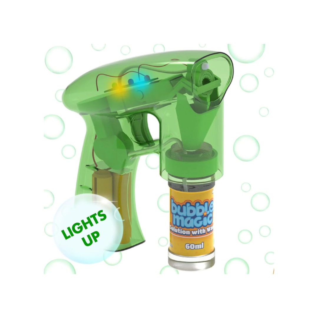 Winmagic Bubble Magic Light Up Electronic Bubble Gun Blaster Green