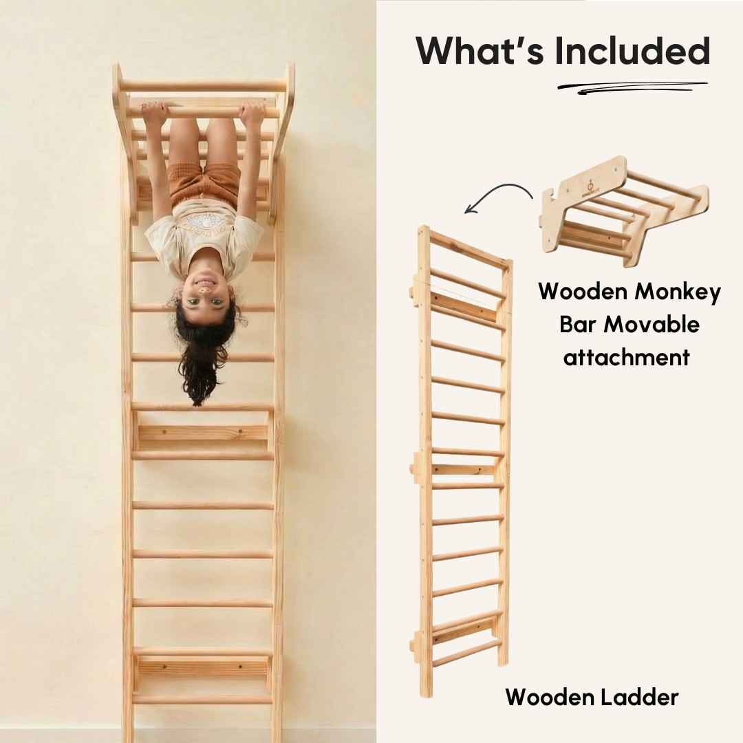 Curious Cub Wooden Ladder (6Feet)