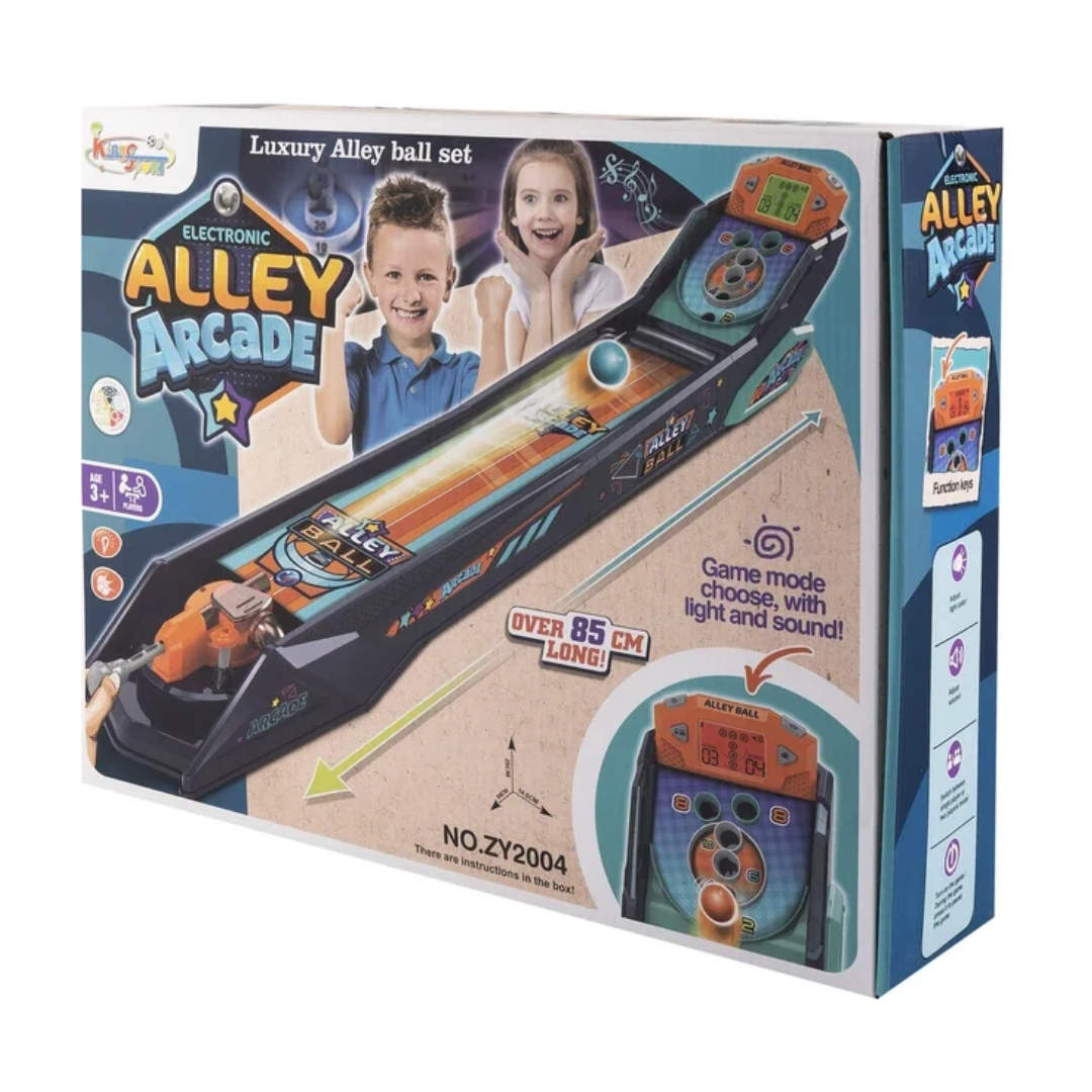 Electronic Alley Arcade Ball Game – Luxury Alley Ball Set with Light & Sound, 85+ CM Long