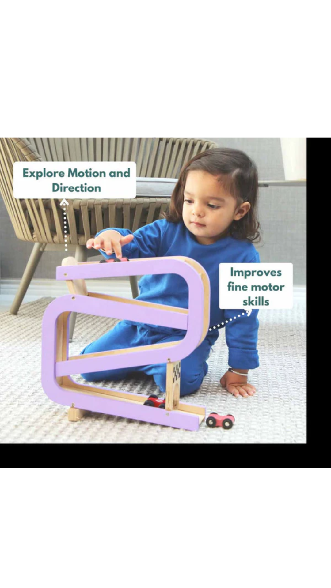 Curious Cub Wooden Car Tracker