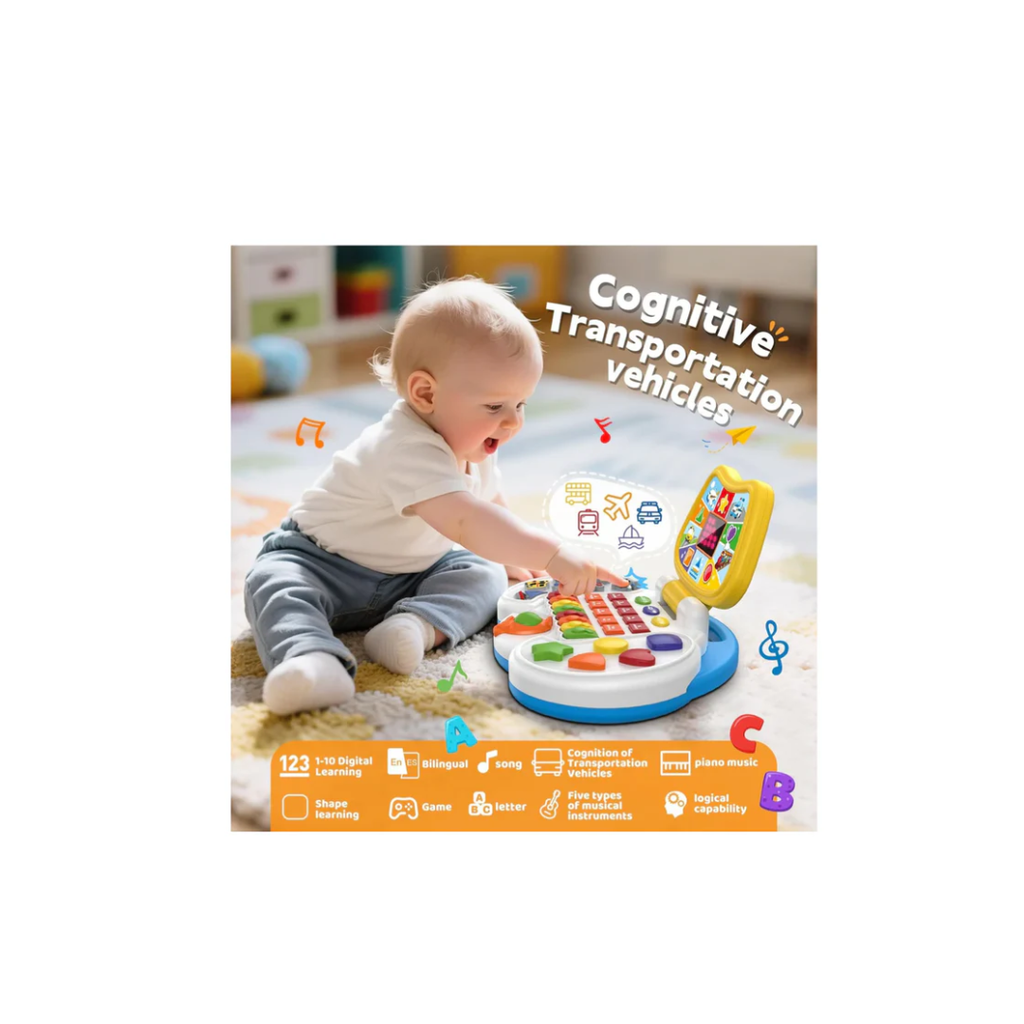 Five Star Interactive Toddler Laptop Educational Bilingual Kids Computer with LCD