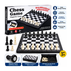 Magnetic Chess Game Portable Folding Chess Set Travel Chess Board for Kids & Adults Strategy Board Game