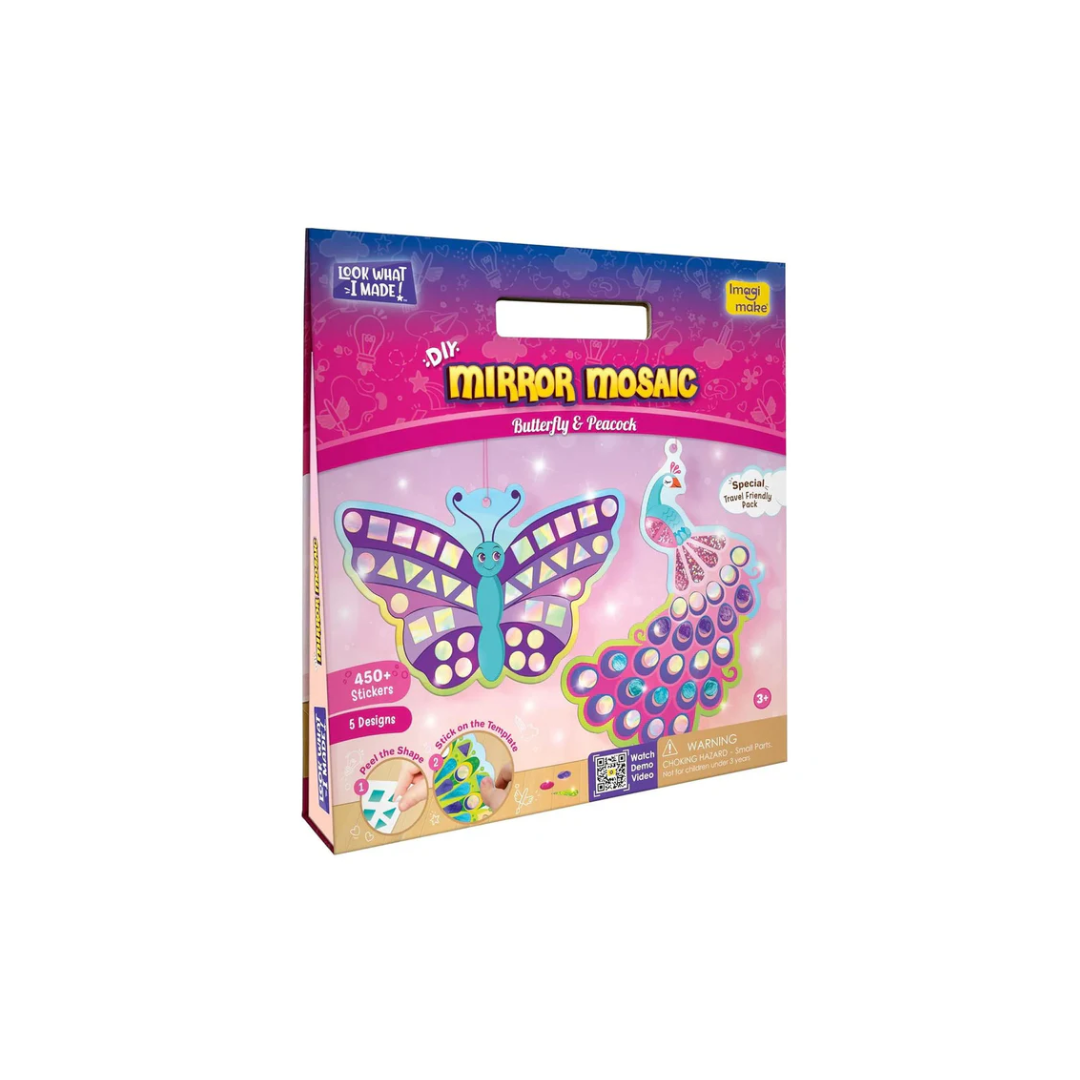 Imagi make Mirror Mosaic Butterfly & Peacock