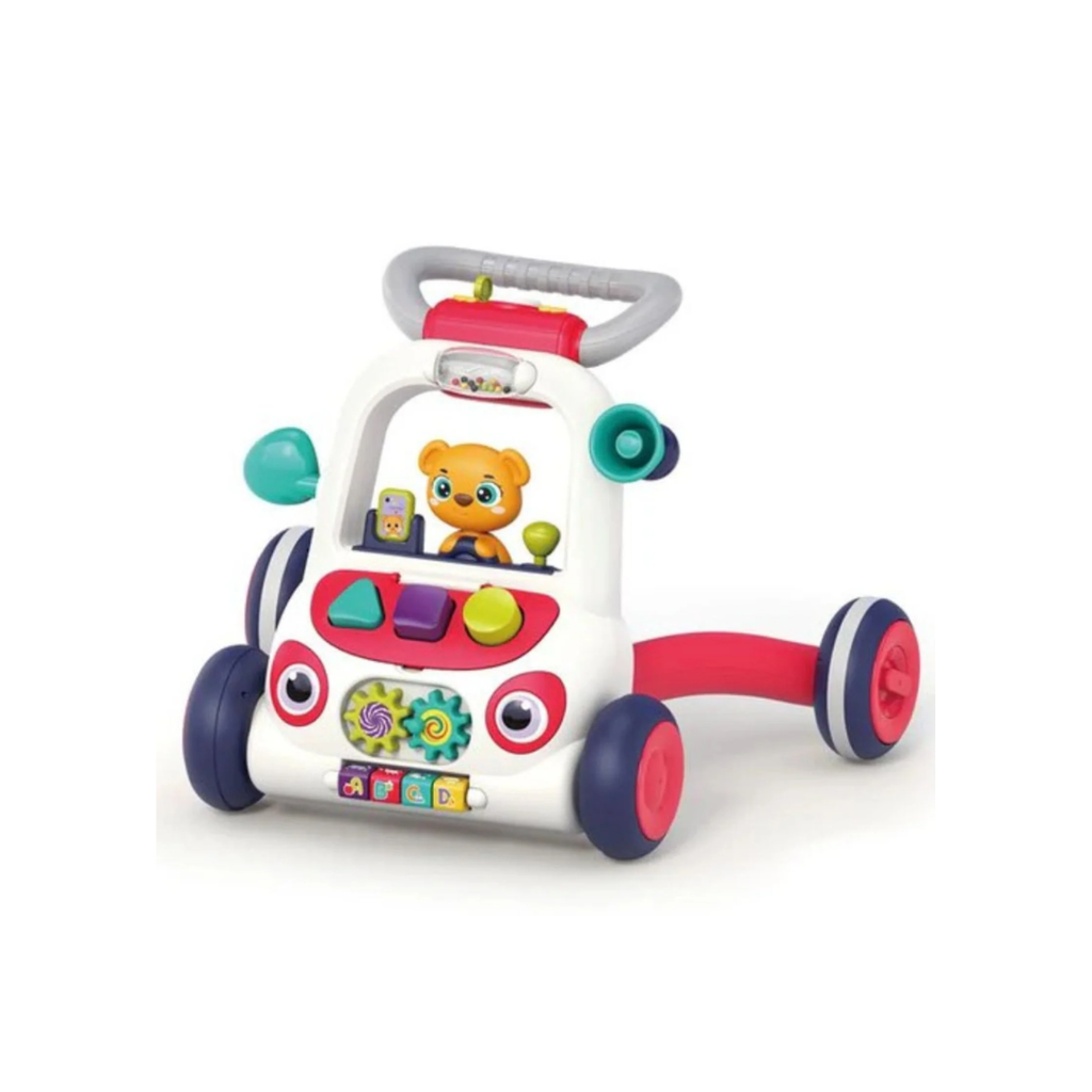 Hola Baby Walker with Activity Center Adjustable Speed Control Educational Push Walker