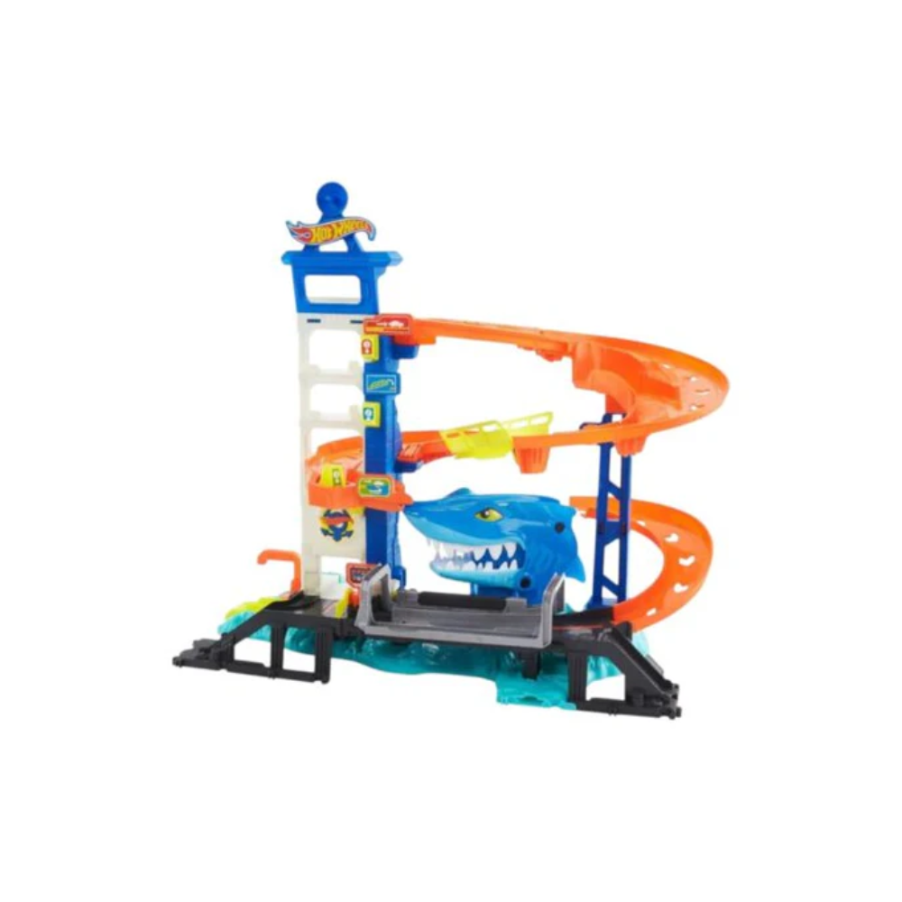 Mattel Hot Wheels Attacking Shark Escape Track Play Set