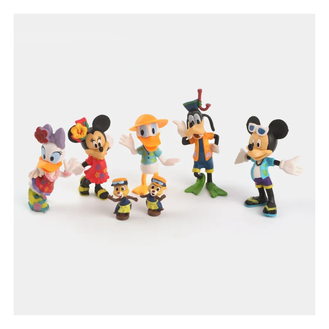 Mickey Mouse Cartoon Character Figure Set – Collectible Mini Figures Set for Kids