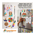 ilearnngrow Teeny Tiny DIY Superhero Painting Kit – 3‑in‑1 Craft Set for Kids