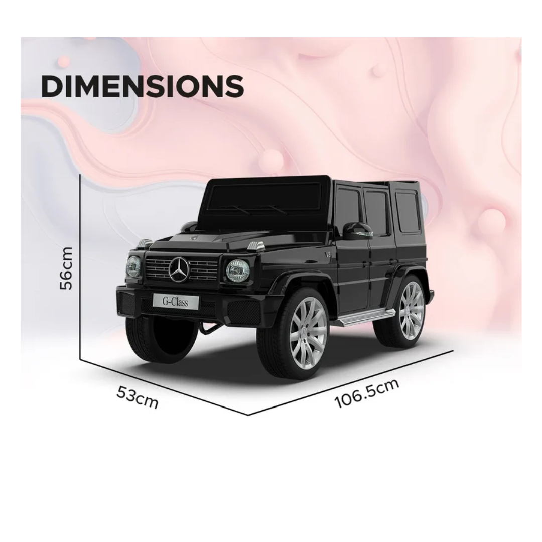 EMotorad Formula Fun Battery Oprated Mercedes Benz G-Wagon Ride-On Car, Black