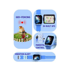 Spiky New Gnome Blue 4G Video Calling Smartwatch for Kids
