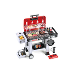 Food Allince Kitchen Play Set Plastic Simulation Handcart BBQ Grill with Electric Flat Grills & Spray Real Cooking Playset