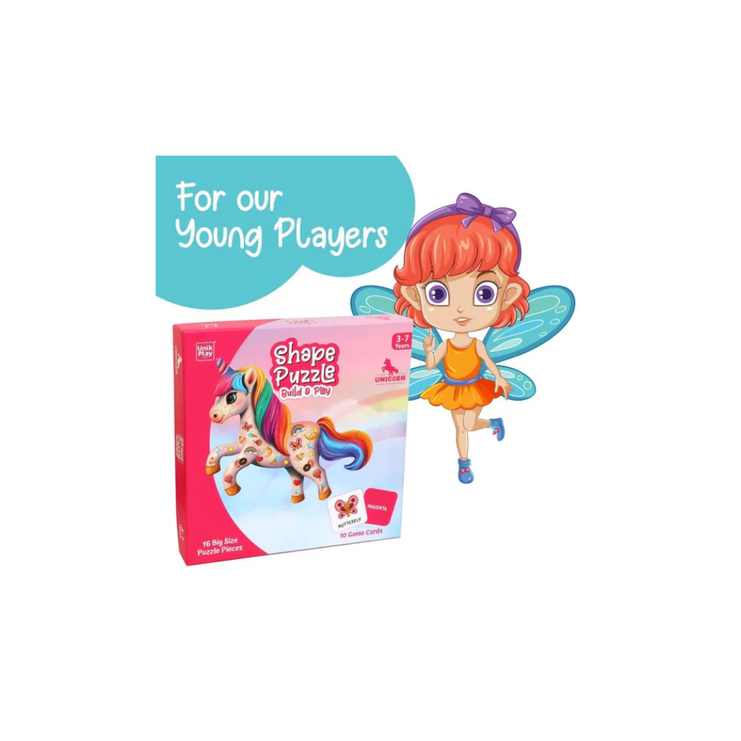 Unik play Shape Puzzle Game Unicorn