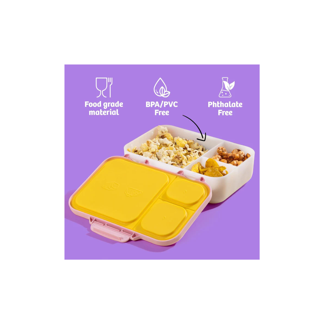 Rabitat Peppa Munchbee Divided Lunch Box Best Buddy - Yellow