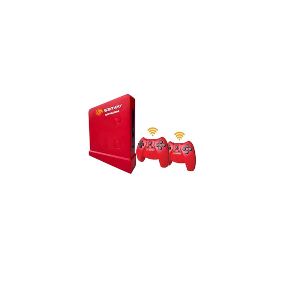 Sameo ULTRAZONE Wireless 8 Bit Game Console for TV with Cordless 2 Joysticks Handheld Gaming Console  (Red)