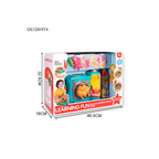 FiveStar Kitchen Pretend Play Plastic Toy Gas Stove Set Kids Cooking Tableware Play Set