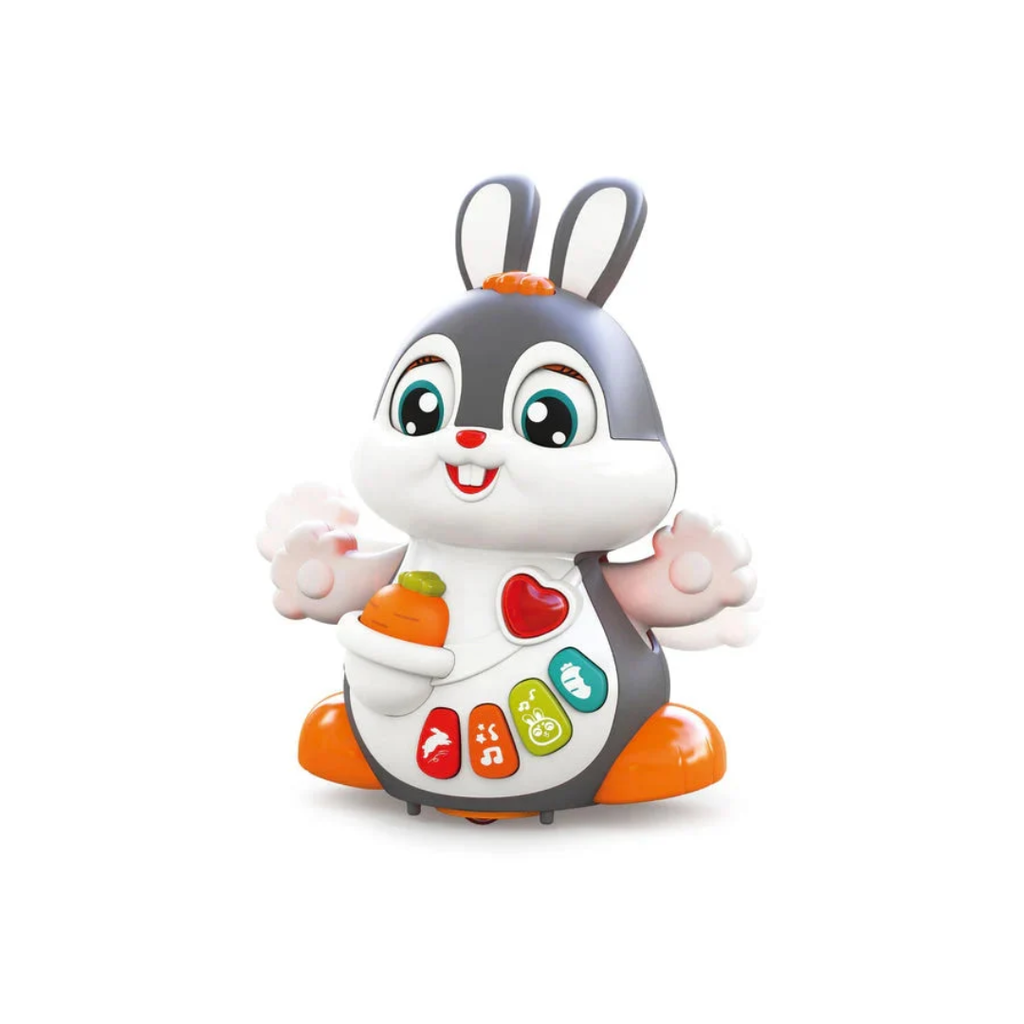 Hola Dancing Bunny Musical Interactive Crawling Toy Lights, Sounds & Learning Toy for Babies