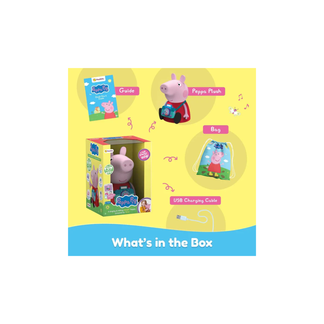 PlayShifu Smart Peppa Singing & Talking Interactive Plush Toy