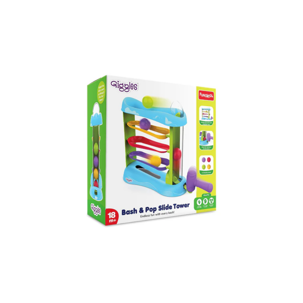 Funskool Giggles Bash & Pop Slide Tower
