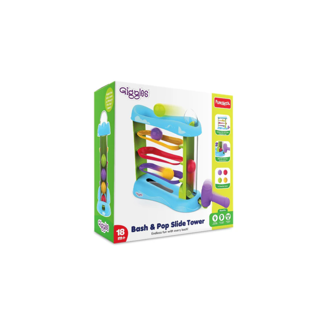 Funskool Giggles Bash & Pop Slide Tower
