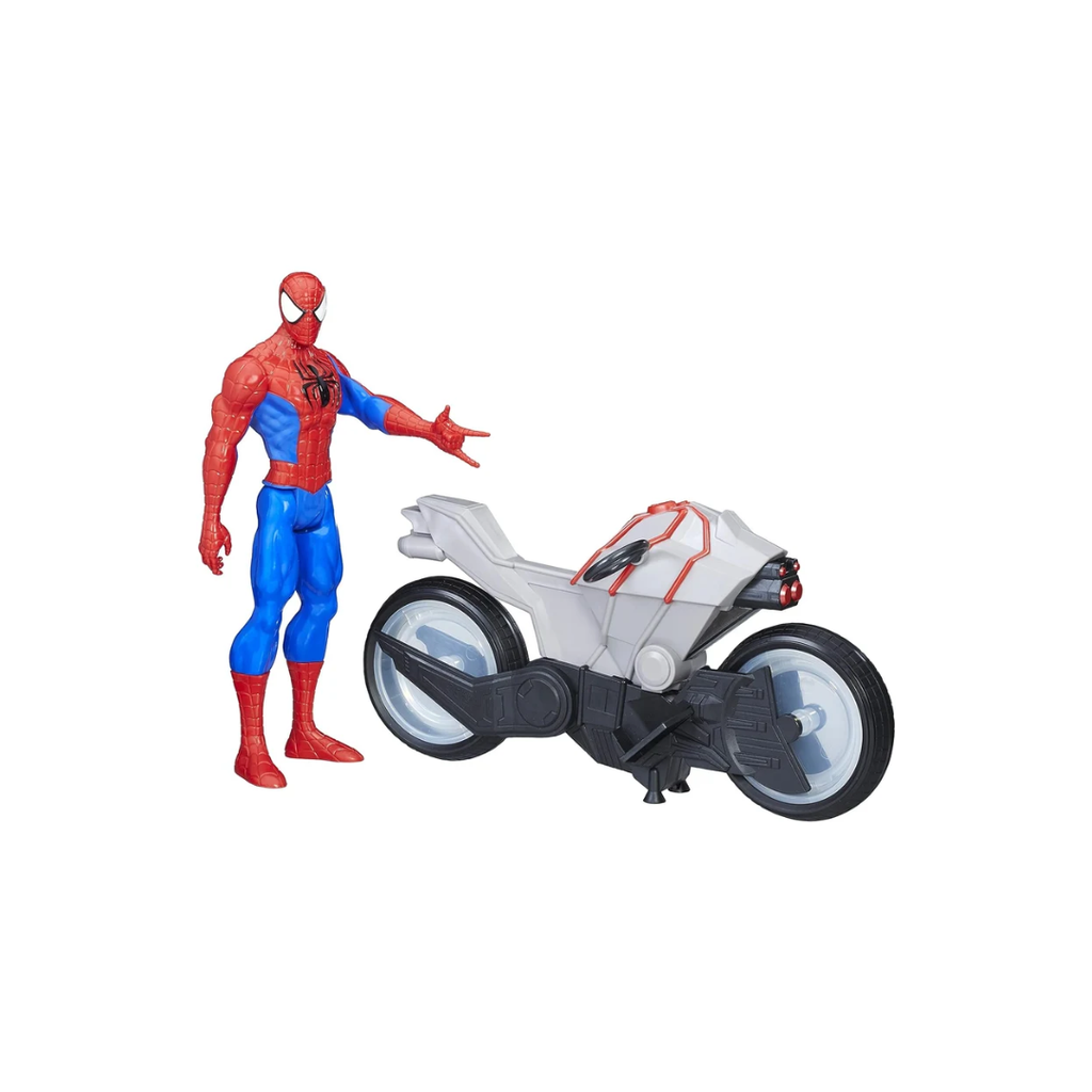 Marvel Spider-Man Titan Hero Series Spider-Man Figure with Spider Cycle